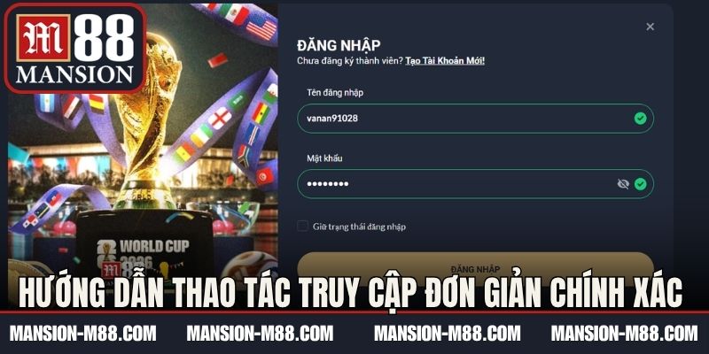 Hướng dẫn thao tác truy cập đơn giản chính xác