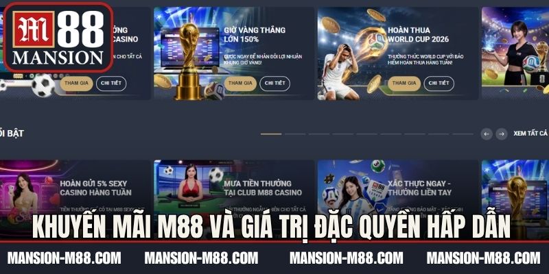 Khuyến mãi M88 và giá trị đặc quyền hấp dẫn